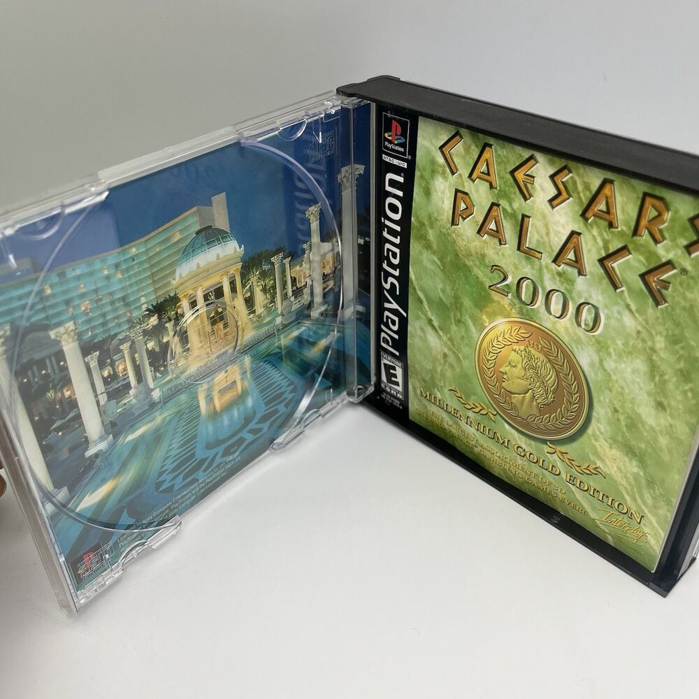 Caesars Palace 2000 (Sony PS1) PlayStation 1 W/ manual Tested & Works - Picture 5 of 9